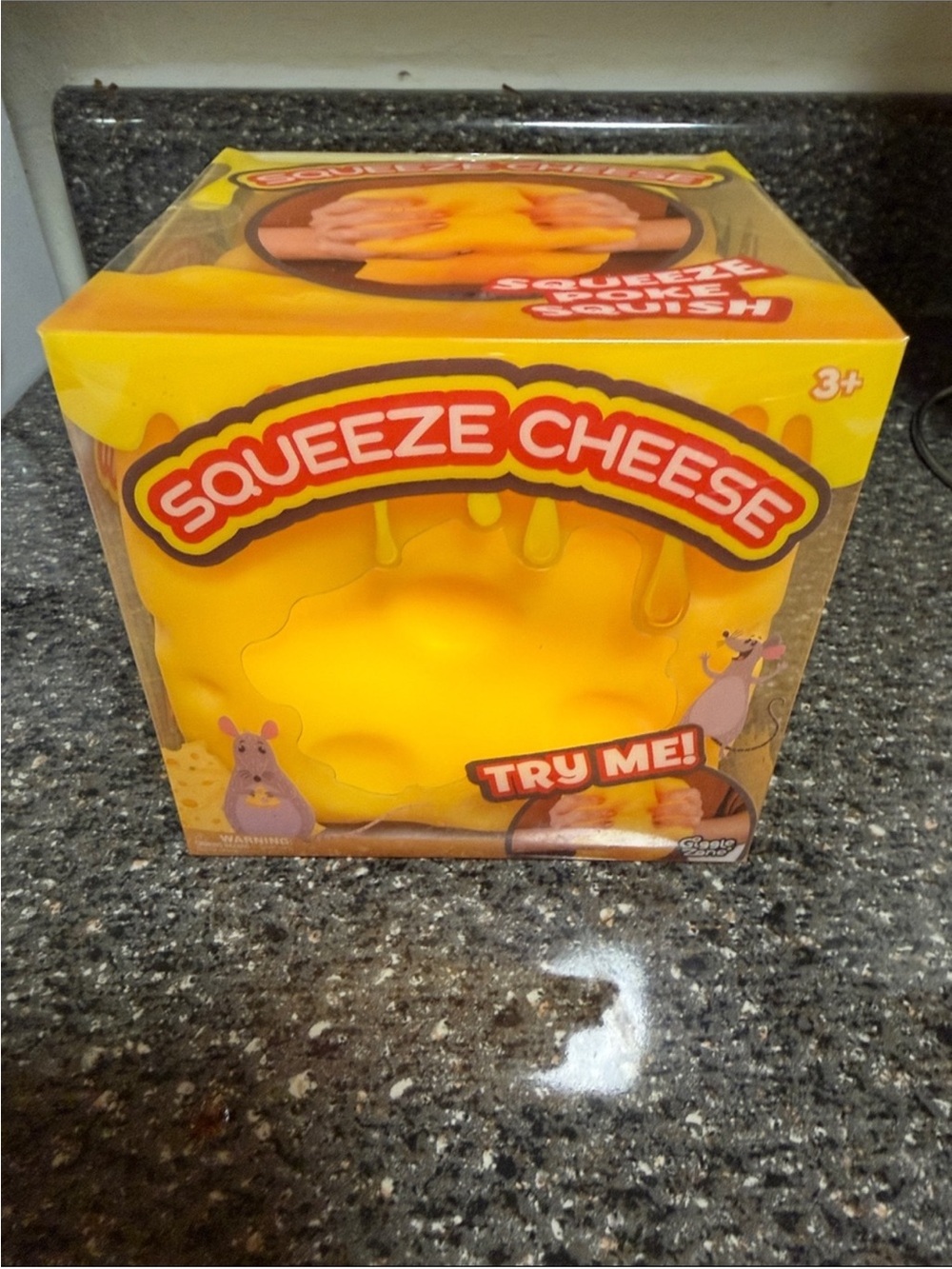 Squeeze Cheese Sensory Toy - Yellow